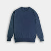 Soft Denim Blue Crew Neck Cashmere Sweater