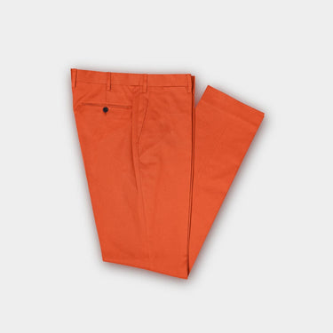 Plain Rust Cotton Trousers