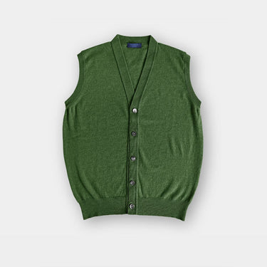 Green Cashmere Waistcoat