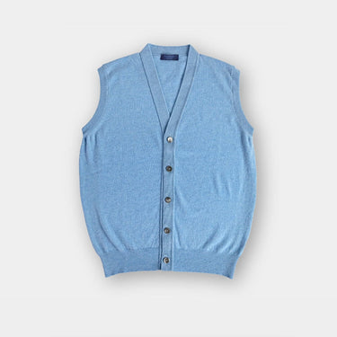 Light Blue Cashmere Waistcoat