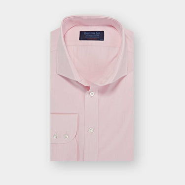 Contemporary Fit Pink End-on-End Cotton Shirt with Cut-away Collar & Two Button Cuff