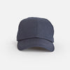 Navy Hopsack Linen Baseball Cap