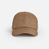 Light Brown Hopsack Linen Baseball Cap