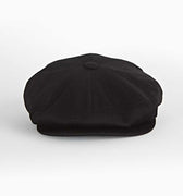 Black Cashmere Gatsby Cap