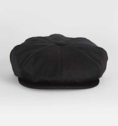 Black Loden Gatsby Cap