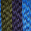 Blue, Green & Navy Block Stripe Silk Tie