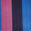 Blue, Pink & Navy Block Stripe Silk Tie