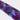 Blue, Purple & Navy Block Stripe Silk Tie