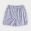 Blue & White Check Cotton Poplin Boxer Shorts