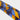 Blue, Yellow & Navy Block Stripe Silk Tie