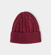 Bordeaux Red Cashmere Beanie