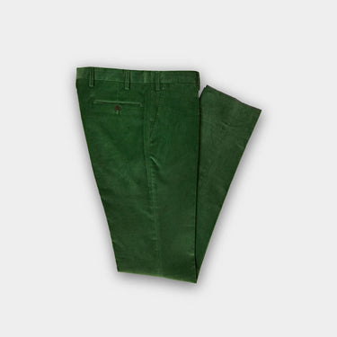 Bottle Green Cotton Corduroy Trousers