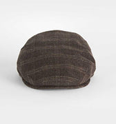 Brown Loden Check Wool & Alpaca Harlem Cap