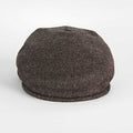 Brown Twill 100% Wool Made In England Flat Cap