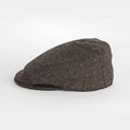 Brown Twill 100% Wool Made In England Flat Cap