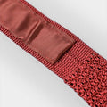 Bruciato & White Spot Knitted Silk Tie