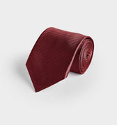 Burgundy Herringbone Silk Tie