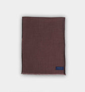 Burgundy Silk & Wool Blend Tubular Scarf