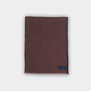 Burgundy Silk & Wool Blend Tubular Scarf