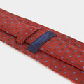 Burnt Orange Floating Floral Silk Tie