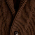 Camel Hair Shawl Collar - Brown