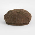 Camel Pick & Pick Donegal Tweed Wool Gatsby Cap