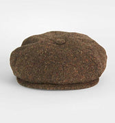 Camel Pick & Pick Donegal Tweed Wool Gatsby Cap