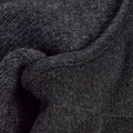 Charcoal Cino Cashmere Jacket with Knitted Sleeves