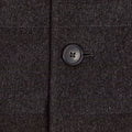 Charcoal Cino Cashmere Jacket with Knitted Sleeves