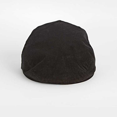 Chocolate Brown Corduroy Cotton Flat Cap