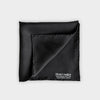 Classic Black Silk Pocket Square