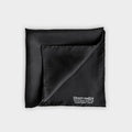 Classic Black Silk Pocket Square