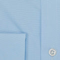 Classic Fit, Classic Collar, Double Cuff in Plain Ice Blue