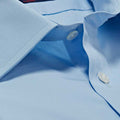 Classic Fit, Classic Collar, Double Cuff in Plain Ice Blue