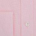 Classic Fit, Classic Collar, Double Cuff Shirt in a Plain Pink End-On-End Cotton