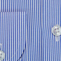 Classic Fit, Classic Collar, Two Button Cuff, In Blue Fine Bengal