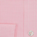 Classic Fit, Classic Collar, Two Button Cuff Shirt In Pink Gingham Check