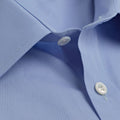 Classic fit, Classic Collar, Two Button Cuff Shirt In Plain Blue Poplin