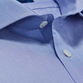 Classic Fit, Cutaway Collar, 2 Button Cuff Shirt In Blue Hairline