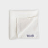 Classic White Silk Pocket Square