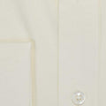 Contemporary Fit, Classic Collar, Double Cuff in Plain Cream