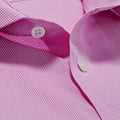 Contemporary Fit, Cutaway Collar, 2 Button Cuff Shirt in Lilac Micro Check