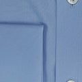 Contemporary Fit, Cutaway Collar, Double Cuff in Plain Sky Blue