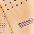 Cream & Navy Spot Silk Tubular Scarf