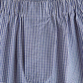 Dark Blue Gingham Check Cotton Poplin Boxer Shorts