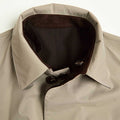 Dark Brown & Tan Ledro Silk & Cashmere Reversible Coat