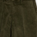 Dark Green Cotton Corduroy Trousers