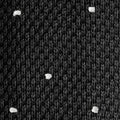 Dark Grey & White Spot Knitted Cashmere Tie