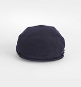 Dark Navy Twill 100% Wool Made In England Flat Cap