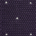 Deep Purple & White Spot Knitted Silk Tie